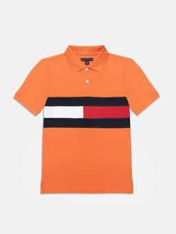 Tommy Hilfiger - Boys Logo Regular Fit Cotton Polo T-Shirt