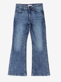 Tommy Hilfiger - Girls Mid-Wash Skinny Fit Mid Rise Jeans