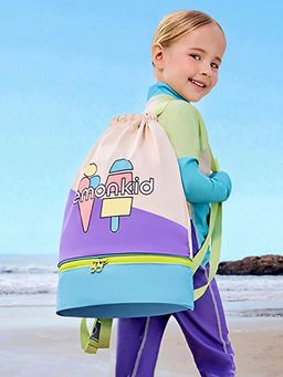 Little Surprise Box - Beige Ice Cream Kids Waterproof Swim/Beach Bag