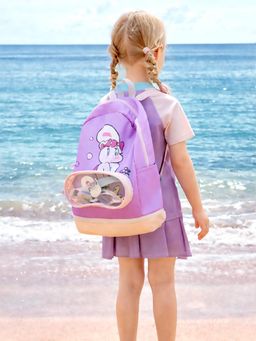 Little Surprise Box - Purple Pink Bunny Kids Waterproof Swim/Beach Bag