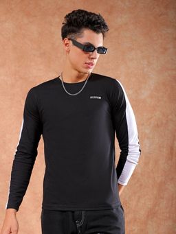 The Indian Garage Co - Men Black Slim Fit Graphic Print Round Neck T-Shirt