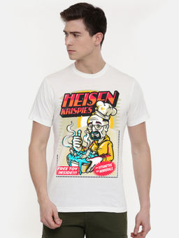 THREADCURRY - Heisen Krispies Creative Graphic Printed T-shirt For Men