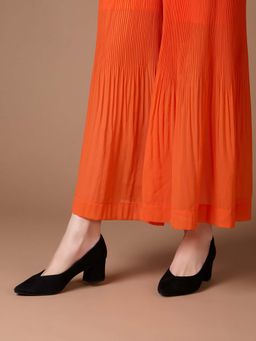 Inc.5 - Women Black Party Wear Solid Pointed Toe Block Heels