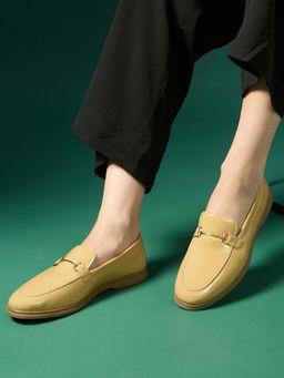 Inc.5 - Women Yellow Casual Solid Pointed Toe Loafers