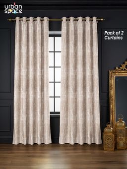 Urban Space - Orchard Dark Teal Blackout Jacquard Curtains (Pack of 2)