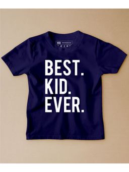Be Awara - Best Kid Ever Half Sleeves Kids T-shirt Navy Blue