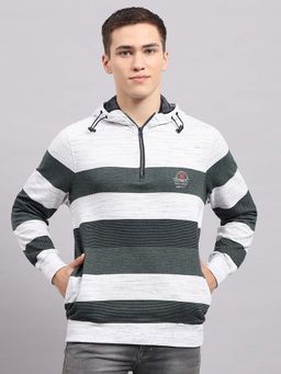 Monte Carlo - Green Stripes Regular Fit Hoodie