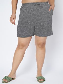 BRINNS - Plus Size Cotton Grey Shorts