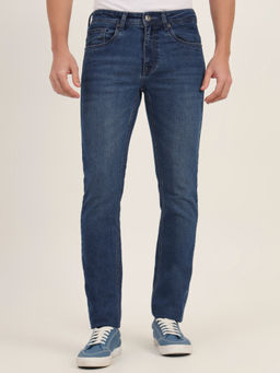JadeBlue - Greenfibre Mid Blue Slim Fit Classic Denim Comfortable Stretch Jeans