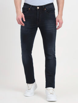 JadeBlue - Dark Blue Washed Slim Fit Cotton Stretch Modern Denim Comfortable Fit Jeans