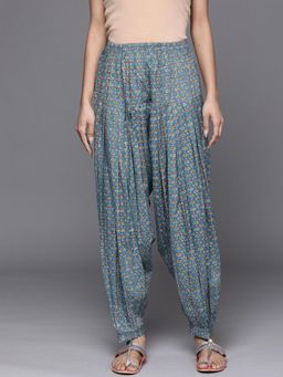 Libas - Blue Cotton Printed Salwar