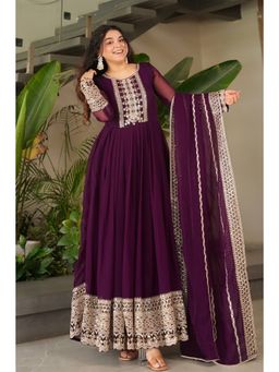 Kedar Fab - Women'S Embroidered Anarkali with Dupatta