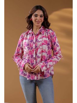 Rain & Rainbow - Pink Floral Regular Fit Shirt