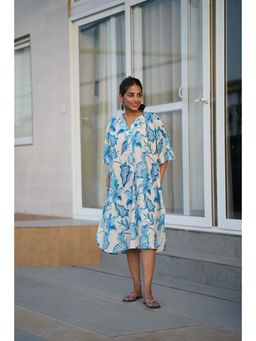 The Quince Life - Blue Floral Loose Fit Dress