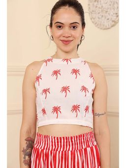 The Quince Life - Multi-Color Floral Regular Fit Crop Top