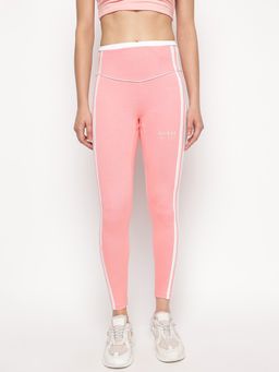 Guess - Pink Stripes Skinny Fit Signature Leggings