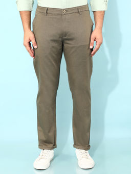 CRIMSOUNE CLUB - Mens Olive Printed Trousers