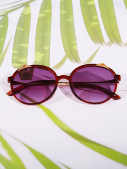 DukieKooky - Unisex Kids Stylish and Sturdy Round Sunglasses