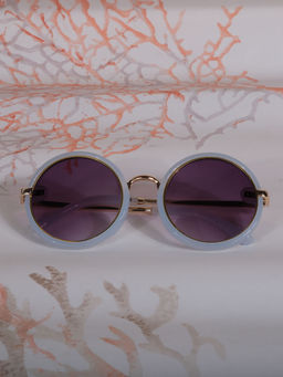 DukieKooky - Unisex Kids Stylish and Sturdy Round Sunglasses