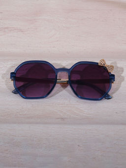 DukieKooky - Unisex Kids Stylish and Sturdy Dark Teal Square Sunglasses