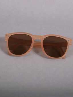DukieKooky - Kids Unisex Brown Lens and Rust Frame Wayfarer Sunglasses