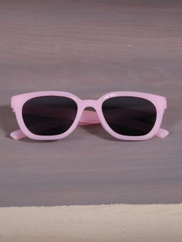DukieKooky - Unisex Kids Stylish and Sturdy Pink Square Sunglasses