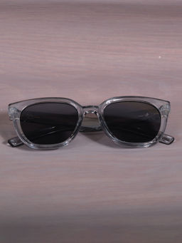 DukieKooky - Unisex Kids Stylish and Sturdy Grey Square Sunglasses