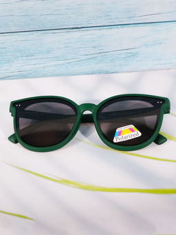 DukieKooky - Unisex Kids Stylish and Sturdy Olive Oversized Sunglasses