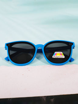 DukieKooky - Unisex Kids Stylish and Sturdy Blue Oversized Sunglasses