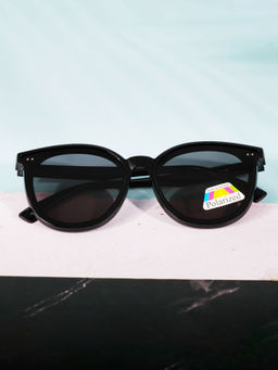 DukieKooky - Unisex Kids Stylish and Sturdy Black Oversized Sunglasses