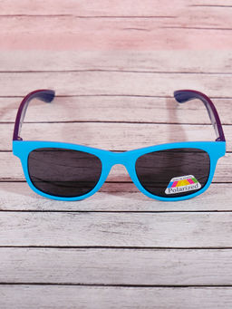 DukieKooky - Unisex Kids Stylish and Sturdy Blue Wayfarer Sunglasses