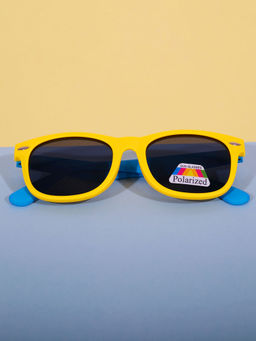 DukieKooky - Unisex Kids Stylish and Sturdy Yellow Wayfarer Sunglasses