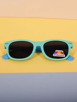 DukieKooky - Unisex Kids Stylish and Sturdy Green Wayfarer Sunglasses