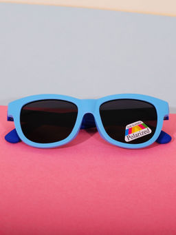 DukieKooky - Unisex Kids Stylish and Sturdy Sky Blue Wayfarer Sunglasses