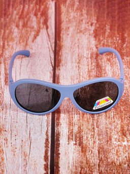 DukieKooky - Unisex Kids Stylish and Sturdy Grey Rectangle Sunglasses