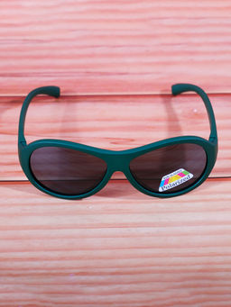 DukieKooky - Unisex Kids Stylish and Sturdy Green Rectangle Sunglasses