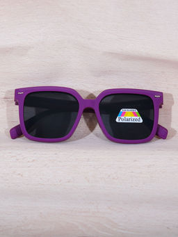 DukieKooky - Unisex Kids Stylish and Sturdy Purple Square Sunglasses