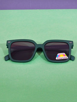 DukieKooky - Unisex Kids Stylish and Sturdy Green Square Sunglasses
