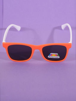 DukieKooky - Unisex Kids Stylish and Sturdy Orange Wayfarer Sunglasses
