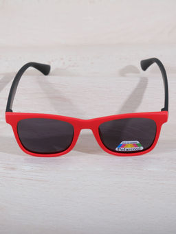 DukieKooky - Unisex Kids Stylish and Sturdy Red Wayfarer Sunglasses