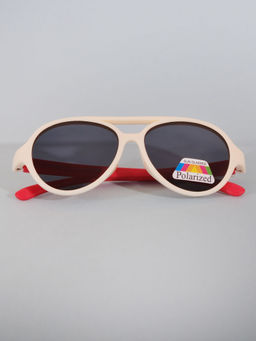 DukieKooky - Unisex Kids Stylish and Sturdy Cream Aviator Sunglasses