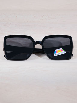 DukieKooky - Unisex Kids Stylish and Sturdy Black Square Sunglasses