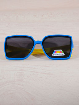 DukieKooky - Unisex Kids Stylish and Sturdy Blue Square Sunglasses