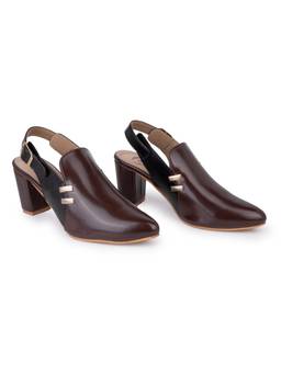 Alberto Torresi - Women Brown Slingback Block Heels