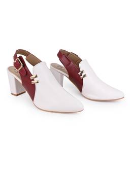 Alberto Torresi - Women White Slingback Block Heels