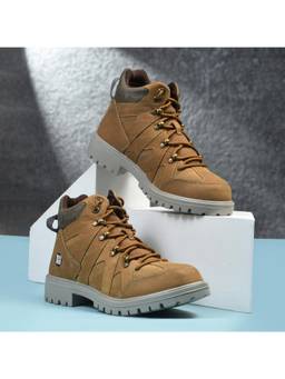 WOODLAND - Khaki Durable Comfortable High Casual Boots For Men