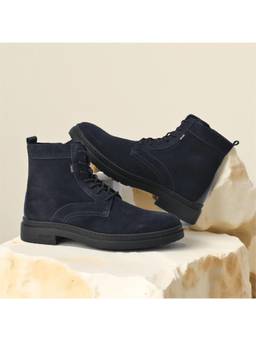 WOODS - Navy Blue Durable Comfortable High Casual Boots For Men