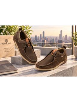 WOODLAND - Brown Lightweight Breathable Comfortable Casual Sneakers For Men
