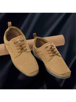 WOODLAND - Beige Lightweight Breathable Comfortable Casual Sneakers For Men
