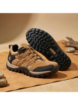 WOODLAND - Khaki Lightweight Breathable Comfortable Casual Sneakers For Men